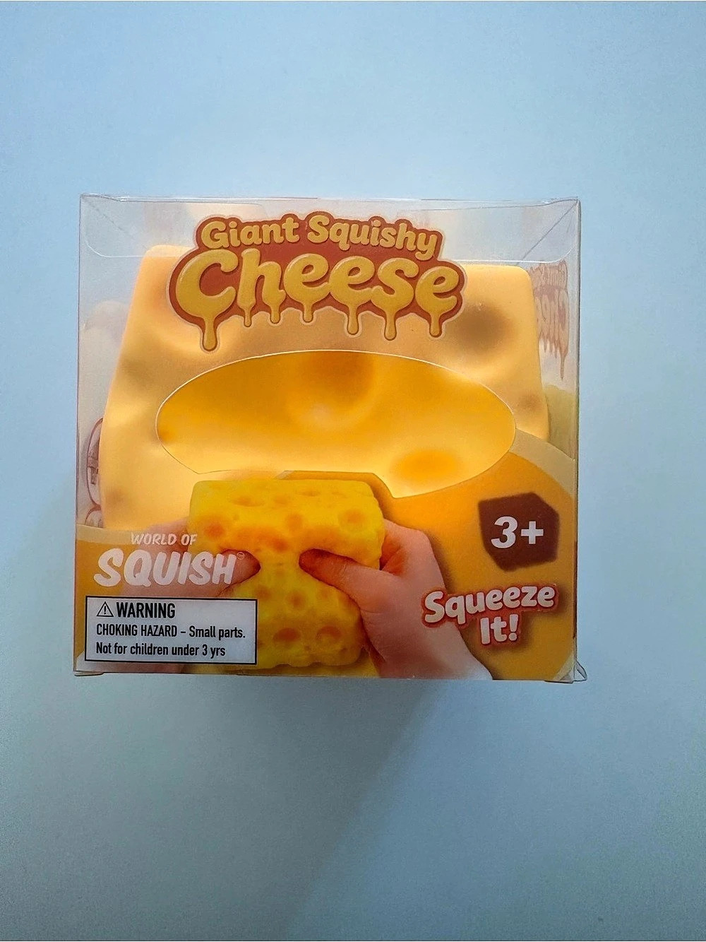 World of Squish Giant Squishy Cheese NWT
